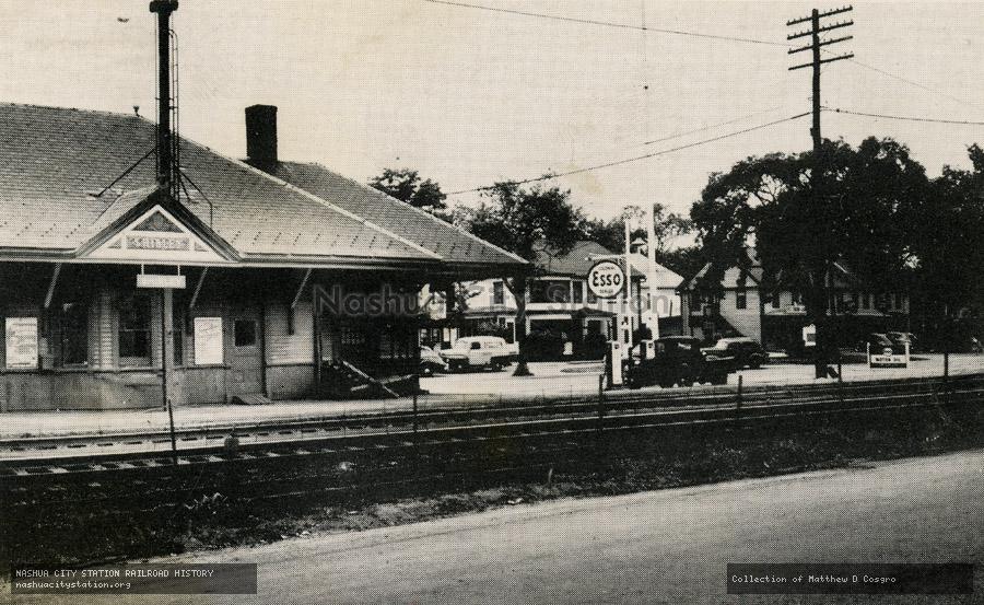 Postcard: Depot Square, Shirley, Massachusetts
